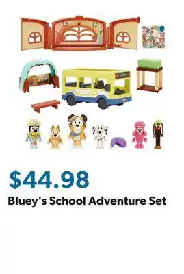 Sam's Club Bluey's school adventure set offer