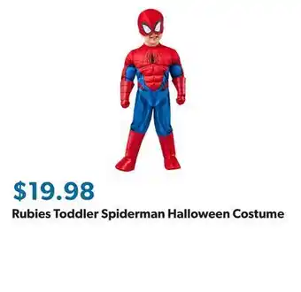 Sam's Club Rubies toddler spiderman halloween costume offer
