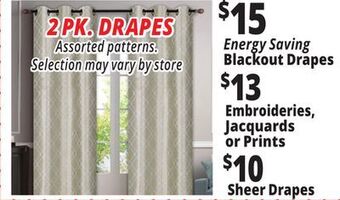 Ocean State Job Lot Curtains offer