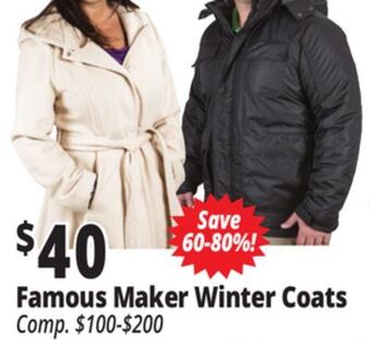 Ocean State Job Lot Famous maker winter coats offer