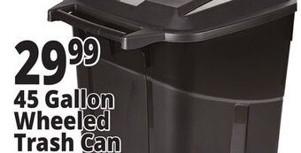 Ocean State Job Lot 45 gallon wheeled trash can offer