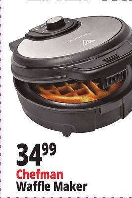 Ocean State Job Lot Chefman waffle maker offer
