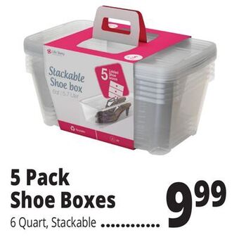 Ocean State Job Lot 5 pack shoe boxes offer