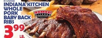Bravo Supermarkets Indiana kitchen whole pork baby back ribs offer