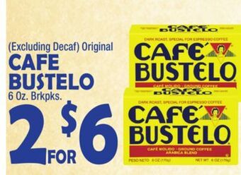 Bravo Supermarkets Cafe bustelo offer