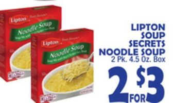 Bravo Supermarkets Lipton soup secrets noodle soup offer