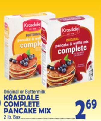 Bravo Supermarkets Krasdale complete pancake mix offer