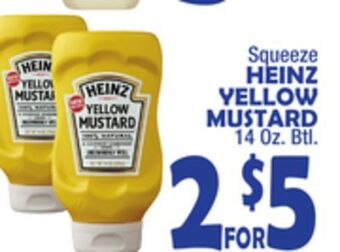 Bravo Supermarkets Heinz yellow mustard offer