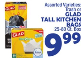 Bravo Supermarkets Glad tall kitchen bags offer