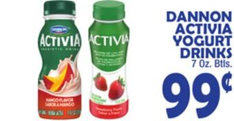 Bravo Supermarkets Dannon activia yogurt drinks offer