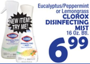 Bravo Supermarkets Clorox disinfecting mist offer