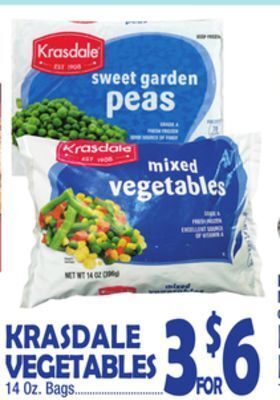 Bravo Supermarkets Krasdale vegetables offer