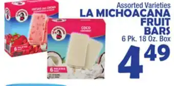 Bravo Supermarkets La michoacana fruit bars offer