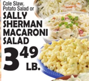 Bravo Supermarkets Sally sherman macaroni salad offer