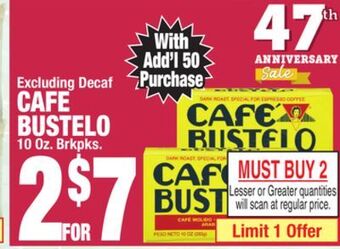 C Town Cafe bustelo offer