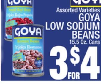 C Town Goya low sodium beans offer