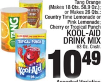 C Town Kool-aid drink mix 63 oz. cnstr. offer