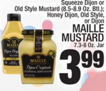 C Town Maille mustard 7.3-8 oz. jar offer