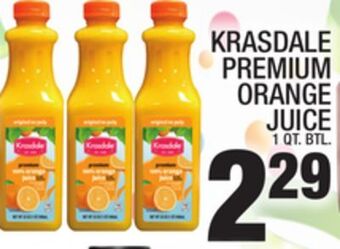 C Town Krasdale premium orange juice offer