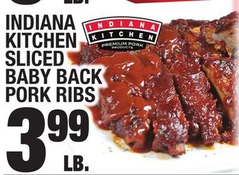 C Town Indiana kitchen sliced baby back pork ribs offer