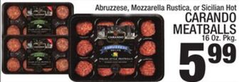 C Town Carando meatballs offer