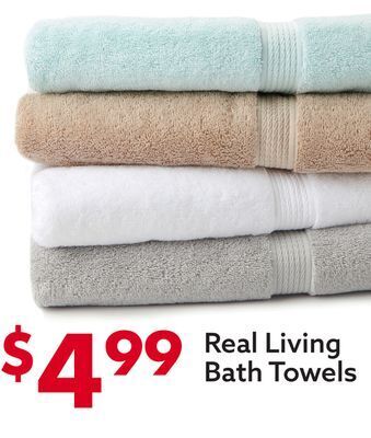 Big Lots Real living bath towels offer