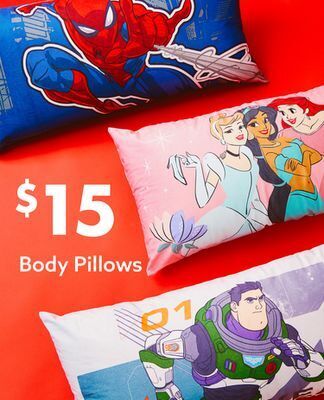 Big Lots Body pillows offer
