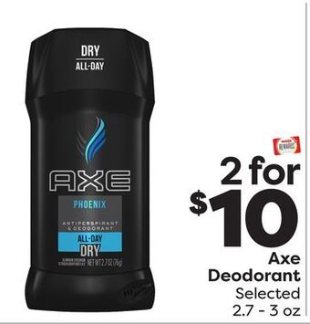 Weis Markets Axe deodorant offer