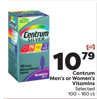 Weis Markets Centrum men's or women's vitamins offer