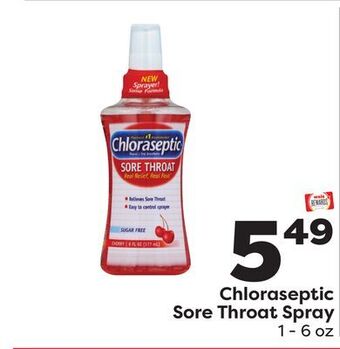 Weis Markets Chloraseptic sore throat spray offer