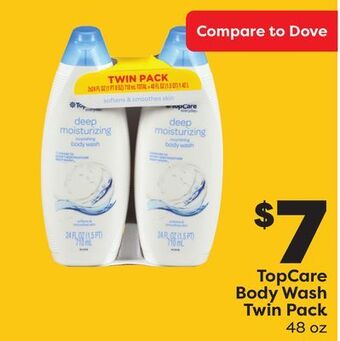 Weis Markets Topcare body wash twin pack offer
