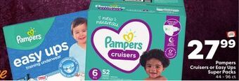 Weis Markets Pampers cruisers or easy ups super packs offer