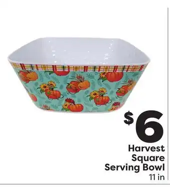 Weis Markets Harvest square serving bowl offer