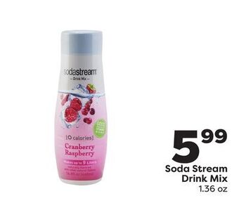 Weis Markets Soda stream drink mix offer