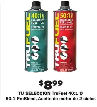 Advance Auto Parts Tu selección trufuel 40:1 o 50:1 preblend, aceite de motor de 2 ciclos offer