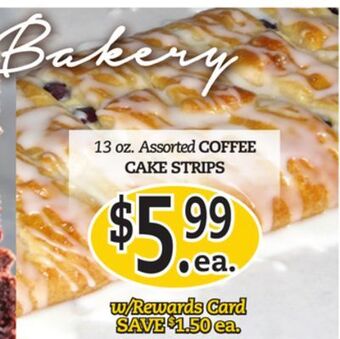 Dearborn Market Coffee cake strips offer