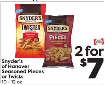 Weis Markets Snyder's of hanover seasoned pieces or twists offer