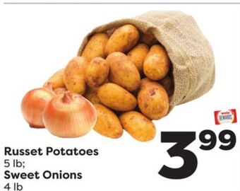 Weis Markets Russet potatoes 5 lb sweet onions 4 lb offer