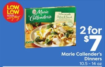 Weis Markets Marie callender's dinners offer