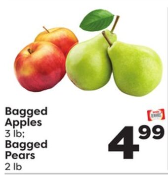 Weis Markets Bagged apples 3 lb bagged pears 2 lb offer