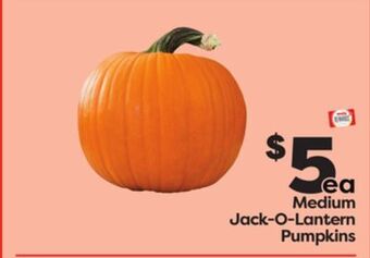 Weis Markets Medium jack-o-lantern pumpkins offer