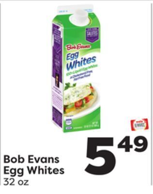 Weis Markets Bob evans egg whites offer