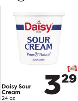 Weis Markets Daisy sour cream offer
