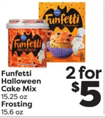 Weis Markets Funfetti halloween cake mix 15.25 oz frosting 15.6 oz offer