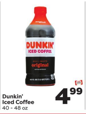 Weis Markets Dunkin' iced coffee offer