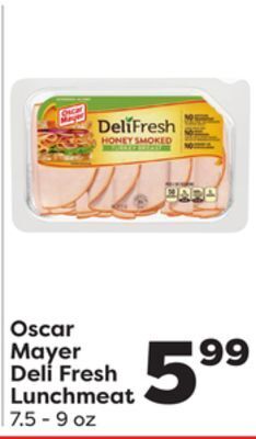 Weis Markets Oscar mayer deli fresh lunchmeat offer