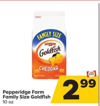 Weis Markets Pepperidge farm family size goldfish offer