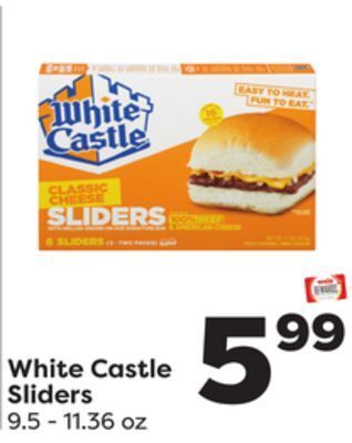 Weis Markets White castle sliders offer