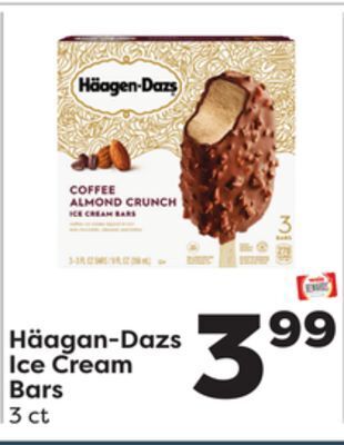 Weis Markets Häagan-dazs ice cream bars offer