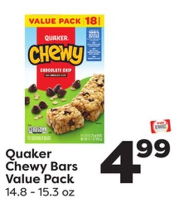 Weis Markets Quaker chewy bars value pack offer